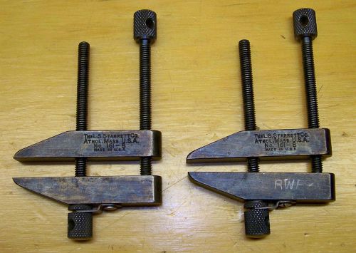 (2) L.S. STARRETT CO. Toolmakers&#039; Parallel Machinist Clamps NO.161-B