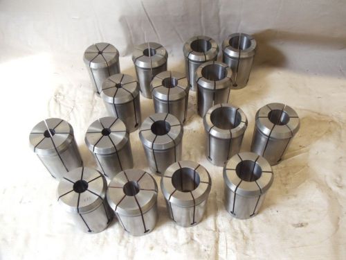 Half-grip collet set 16pcs 1/4 to 1-3/16&#034; by 16ths for sale