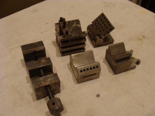 Toolmakers  V BLOCK ANGLE SINE PLATE MACHINIST VISE LOT