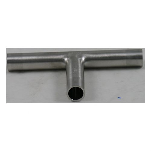 1/2&#034; Tee BPE Automatic Weld Fitting 316L Stainless Steel 20Ra Max MPID/32Ra MPOD