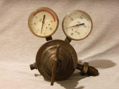 Victor Equipment Gas Regulator Gauge, SR-410 A, Used