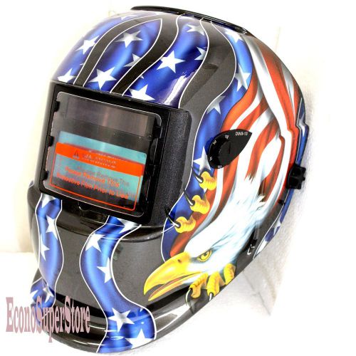 American Eagle Flag Solar Auto-Darkening Welding Helmet 4 Sensor builtedTig Mig