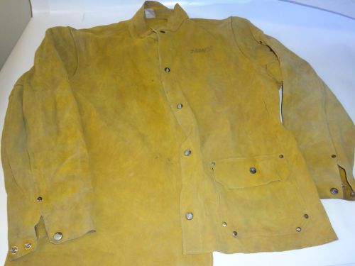 Radnor brown leather welding jacket size xl 3280 rn- 80372 for sale