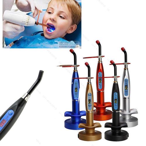 Dentist dental #s 5w wireless cordless led curing light lamp 1500mw 3model black for sale