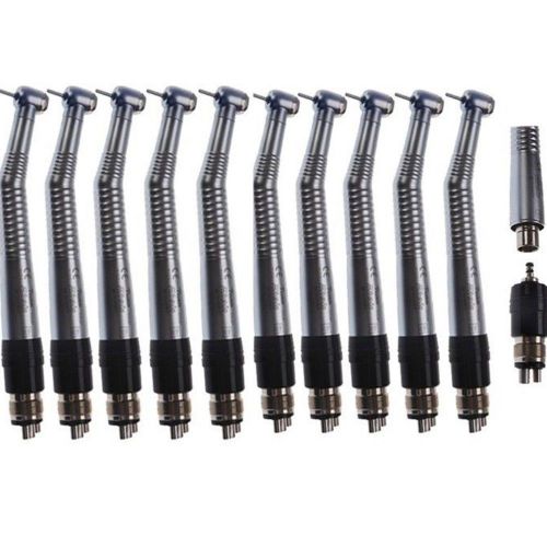 10 dental high speed handpiece turbine standard push button 4 hole coupler bak4 for sale