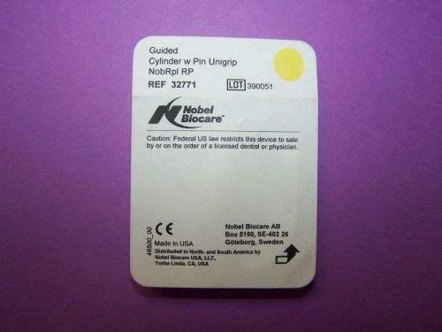 Nobel biocare nobel replace dental implants - guided cylinder w pin unigrip rp for sale