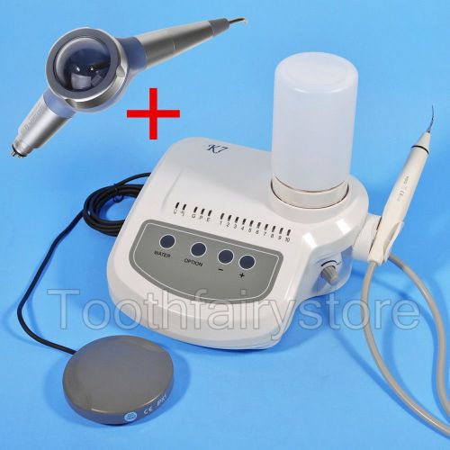 Hot Dental Ultrasonic Scaler K7 fit DTE SATELEC Handpiece Tips + Air Polisher 4H