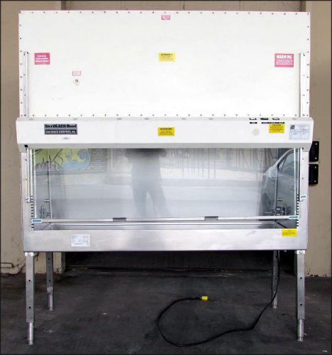 Baker sterilgard sg-600 class ii type a/b3 hood 6&#039; wide w/ adjustable legs for sale