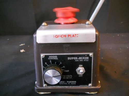 Cole-Parmer Super Mixer (Shaker Vortexer) Touch Plate Cat No 4722