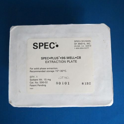 Spec 96-well extraction plate c8 15mg solid phase extraction spe 596-02 for sale