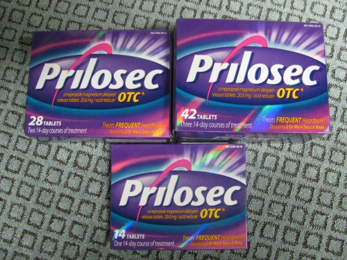 84 Tabs NEW SEALED  PRILOSEC OTC Treats Frequent Heartburn Exp 2016/17