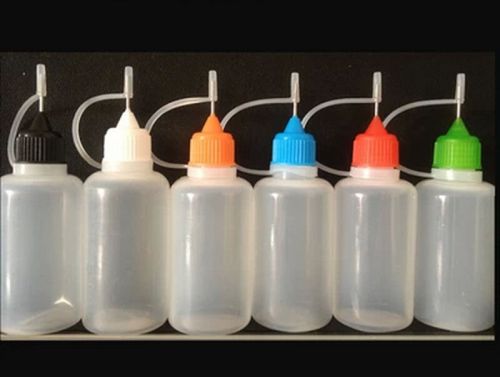 NEW 10PCS 30ml Empty Plastic Squeezable Liquid Dropper Bottles Needle Tip LDPE