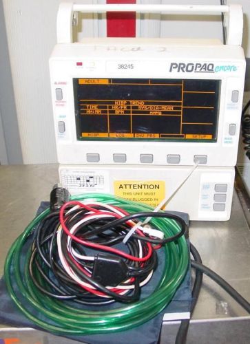 PROPAQ ENCORE 204 EL TRANSPORT MONITOR NIBP EKG PRINTER