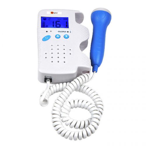 CE Backlight LCD 3mhz Fetal Doppler Fetal Heart Monitor+Gel RFD-D