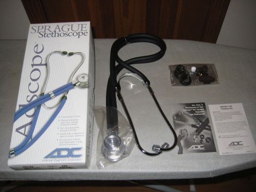 ADC Adscope 641 22&#034; Sprague Stethoscope black