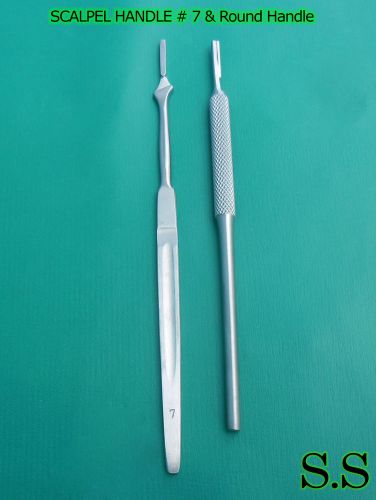 SCALPEL HANDLE # 7 &amp; Round Handle