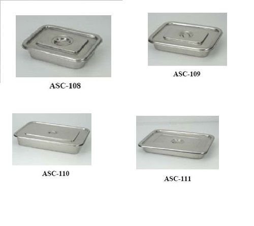 ZABBYS SURGICAL TRAY WITH COVER S.S.SEAMLESS IS : 3993-1982 INDIVIDUAL TRAY