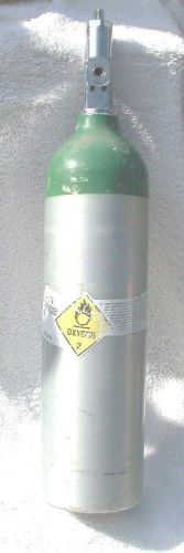 ALUMINUM OXYGEN CYLINDER TANK  SIZE E RECERT  APRIL OF 2014 HAS CGA 870