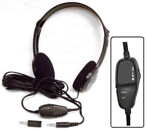 Tv-323 lightweight stereo/mono headphones w/volume control (# 154) for sale