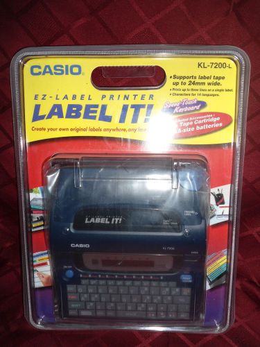 Casio label it! 3-linethermal printer kl-7200 +tape+instructions+batteries for sale