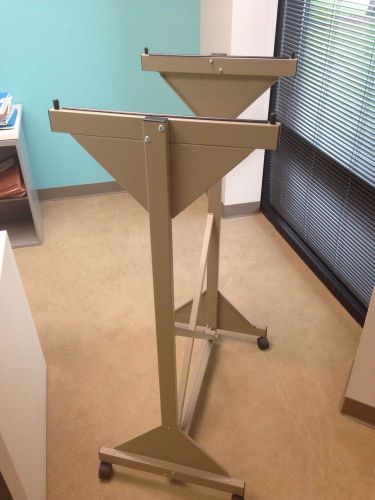 Safco mobile plan center -  adjustable width plan rack, excellent condition for sale