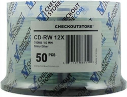 600 CheckOutStore CD-RW 12X 80Min/700MB Shiny Silver