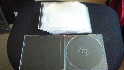 100 Clear Slim CD Jewel Cases New