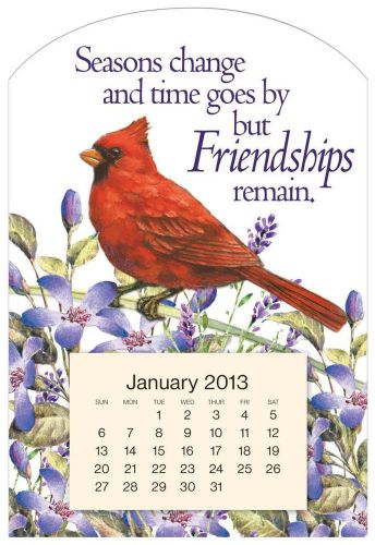 Miles kimball mini magnetic calendar with cardinal  for sale