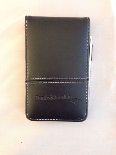 Bank of america leather calculator note pad with pen &amp; bonus pad refills for sale