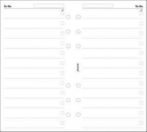 Filofax To Do List Refills for the Personal Finchley