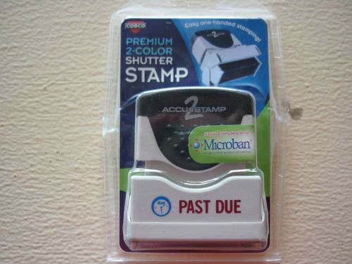 Cosco premium 2 color shutter stamp - past due for sale