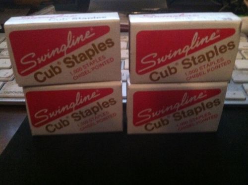 Lot of 4 VINTAGE SWINGLINE CUB STAPLES