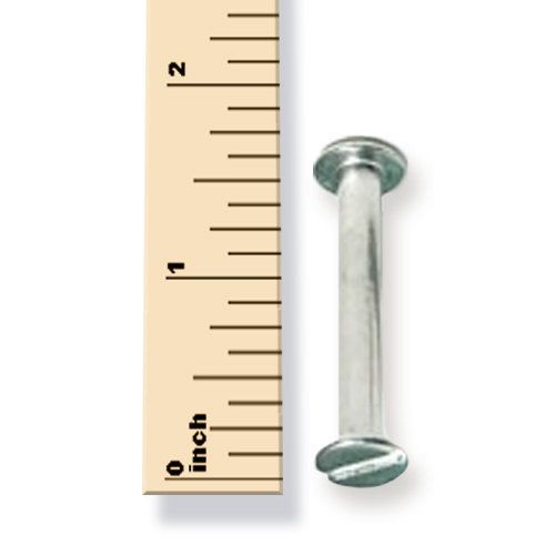 Charles Leonard Aluminum Chicago Screw Posts, 1.5 inch length, pack of 50