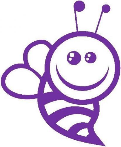 30 Custom Purple Bee Personalized Address Labels