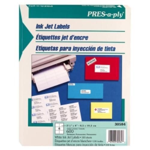 Avery address label - 4&#034; width x 3.33&#034; length - 600 / box - rectangle (ave30584) for sale
