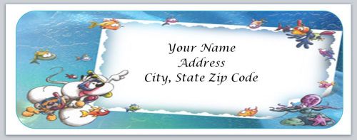 30 Cartoon Personalized Return Address Labels Buy 3 get 1 free (bo116)