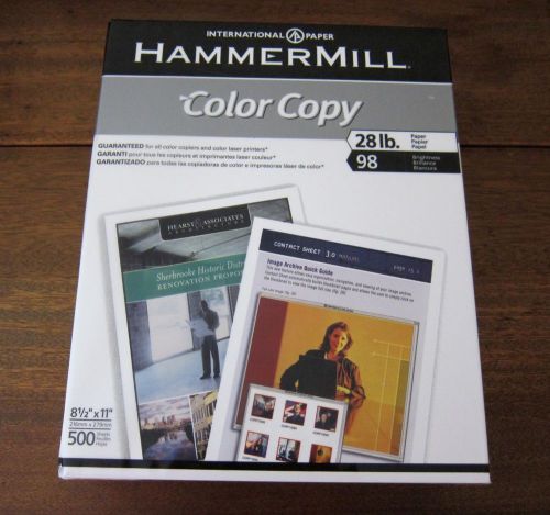 2 PACKS: 1 FULL, 1 2/3 FULL,  HAMMERMILL COLOR COPY PAPER/ 28LB, 98 BRIGHTNESS