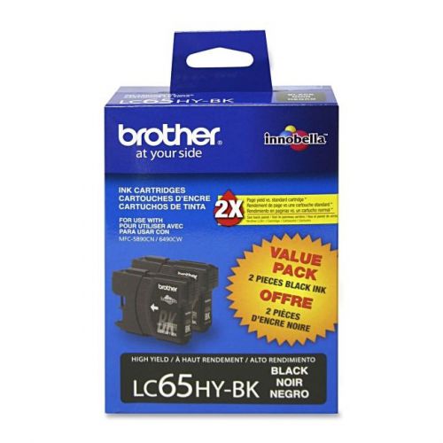 BROTHER INT L (SUPPLIES) LC652PKS 2PK BLACK INK