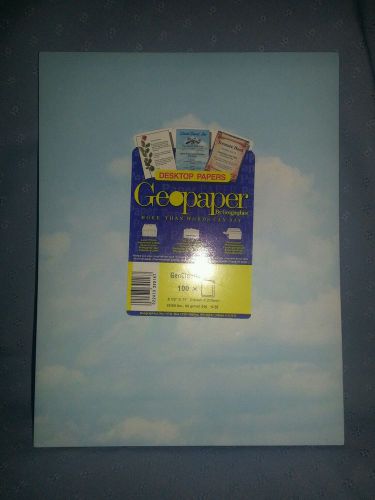 GEOGRAPHICS GEOPAPER~GEOCLOUD PATTERN~LASER,INKJET,COPIER PAPER~100 SHEET PACK