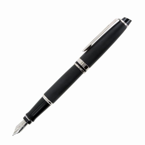 Waterman Expert 3 Matte Black Chrome Trim Fountain Pen, Medium Nib (S0951860)