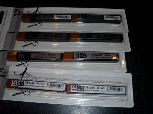 PENAC  HB 0.5 MECHANICAL PEN/PENCIL LEAD REFILLS 8 tubes OF 12