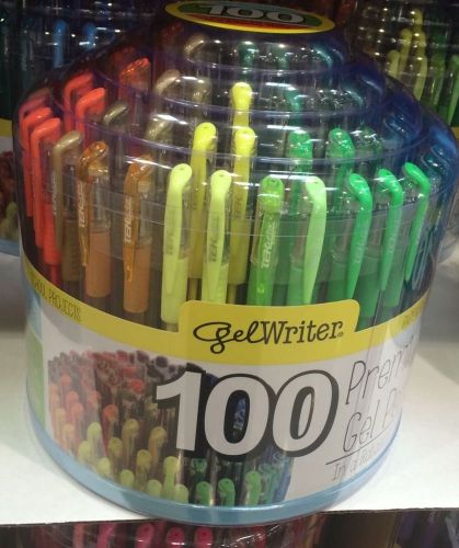 New gel writer gel pens with rotating stand 100 ct comfort grips for sale