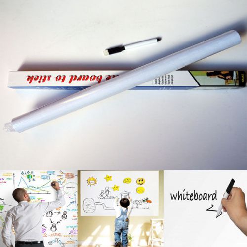 200*45cm pvc vinyl whiteboard dry wipe student wall sticker office message board for sale