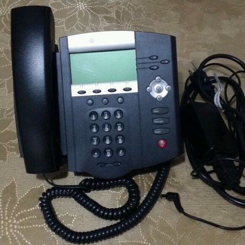 Telephone Polycom SoundPoint IP 450, IP450 office phone VOIP three-line SIP