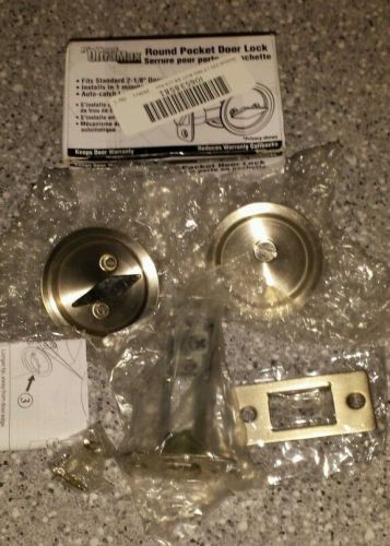 Kwikset 335 15 round pocket door lock 2 1/8 door prep satin nickle