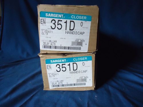 Sargent 351D powerglide heavy duty handicap door closers free ship Lot of 2  NOS