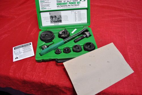 Greenlee 7238SB Slug-Buster Knockout Set &amp; Ratchet Wrench 1/2&#034; - 2&#034; Elect Tools