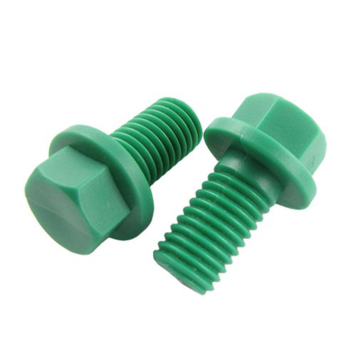 21mm Thread Length Hexagon Head PP Bolt 2 Pcs Screws