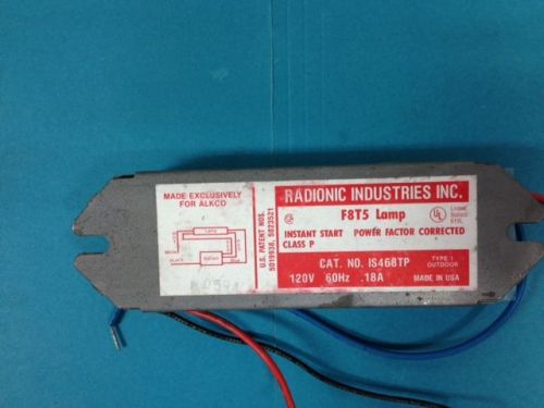 Radionic industries ballast is468tp ~  f8t5 lamps type 1 outdoor usa for sale