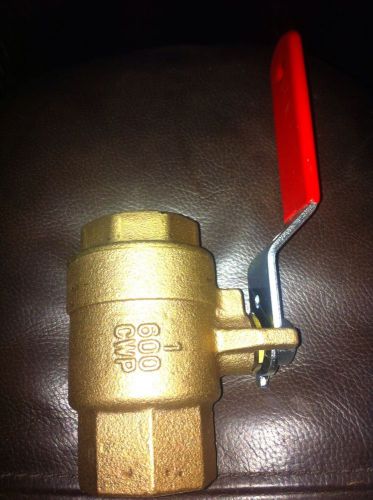 1&#034; Brass Ball Valve